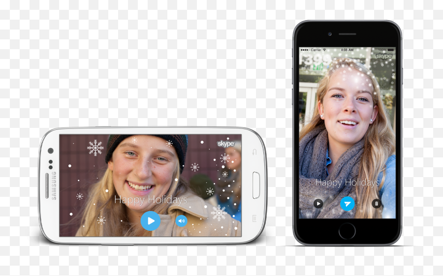 Skype App Gets Holiday - Skype Emoji,Video Emoji