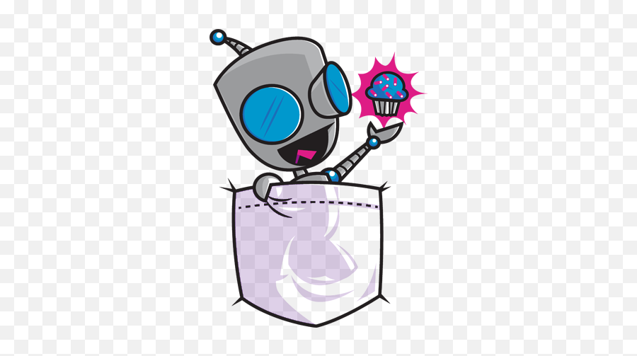 Invader Zim - Dot Emoji,Baby Groot Emoji