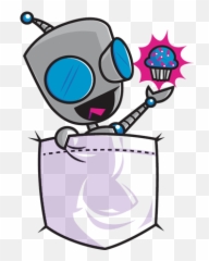 Invader Zim - Dot Emoji,Baby Groot Emoji