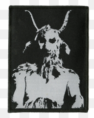 Cursed Tagged Embroidered Patch - Deathwish Inc Cursed Baphomet Emoji,Cursed Emoji Ship