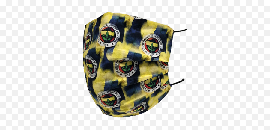 Fenerbahçe Double - Sided Colorful Logo Mask Fenerbahce Maskesi Emoji,Emoji Mask With Gun