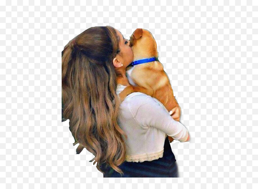 Arianagrande Dogs Sticker By Arianagrandefannetje - Arian Grande Beija Cachorro Emoji,Dog Kiss Emoji