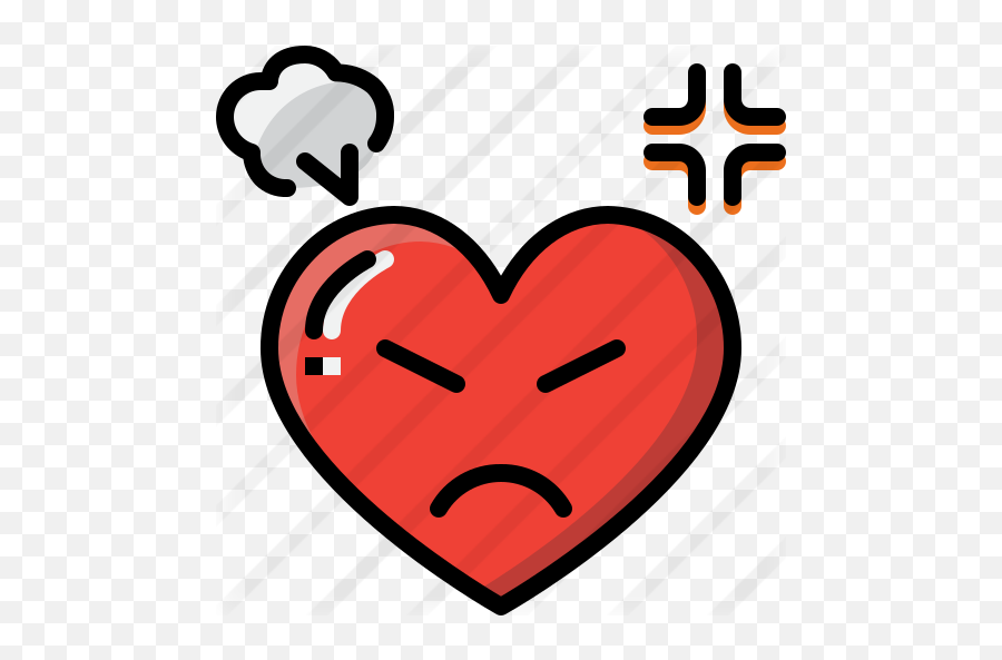 Angry - Free Valentines Day Icons Confused Heart Emoji,Anger Emotion Symbol