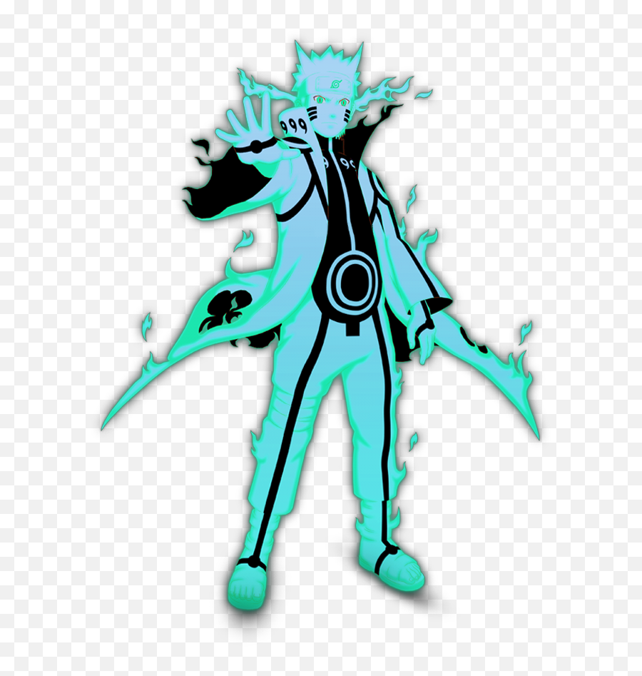 9 Tails Chakra Tenseigan Sage Sticker - Naruto Kcm 2 Emoji,Sage Mode Emoji