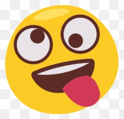 Vinilo Pared Emoji Que Tira De La - Tire La Langue Emoji,Emojis Negros Y Blancos