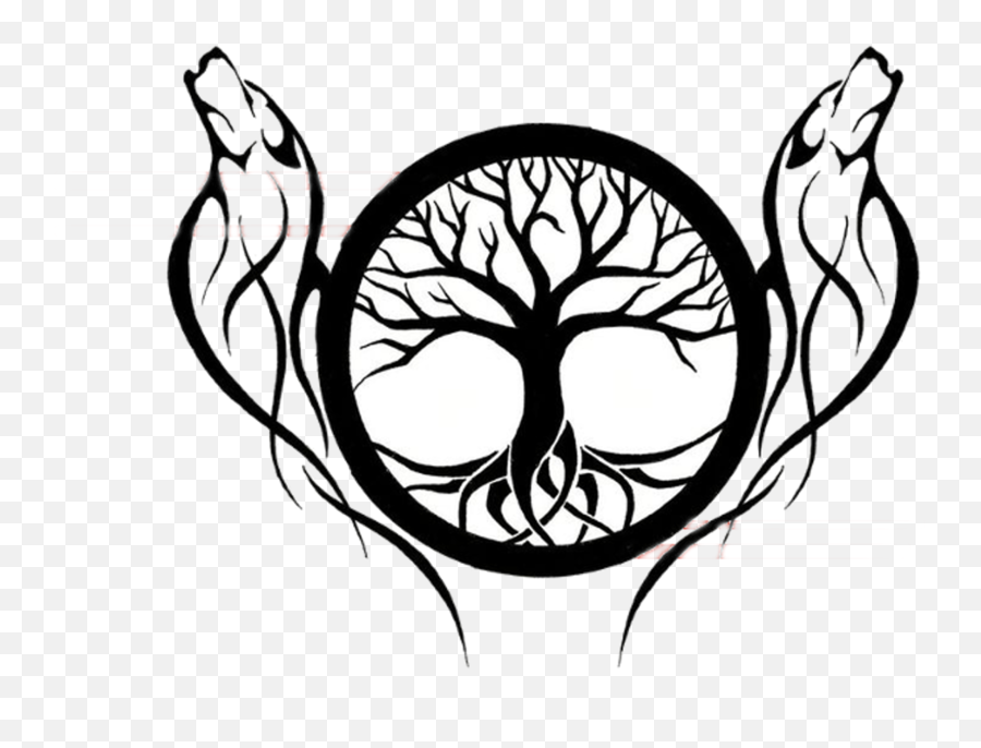 Tattoo Tree Of Life Drawing Idea - Celtic Designs Tree Of Life Black And White Emoji,Art Emoji Tattoo