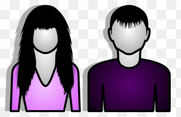 Male Female Cliparts Png Images - Clipart Female And Male Emoji,Male Vs Female Emoticon