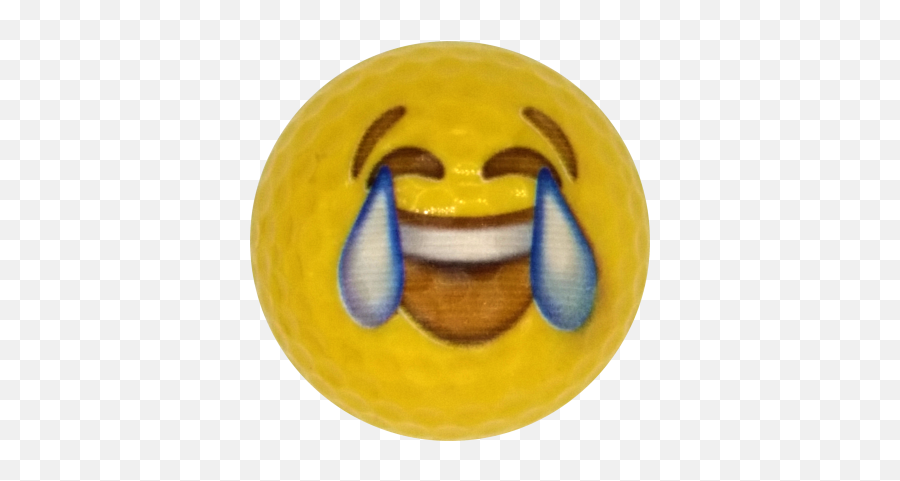 12 Different Emoji Premium Novelty Golf Balls - One Dozen Total Wide Grin,Emojis With Tears