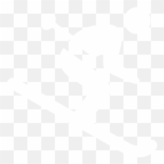 White Skiing Icon - Ski Icon White Png Emoji,Facebook Emoticon Skis