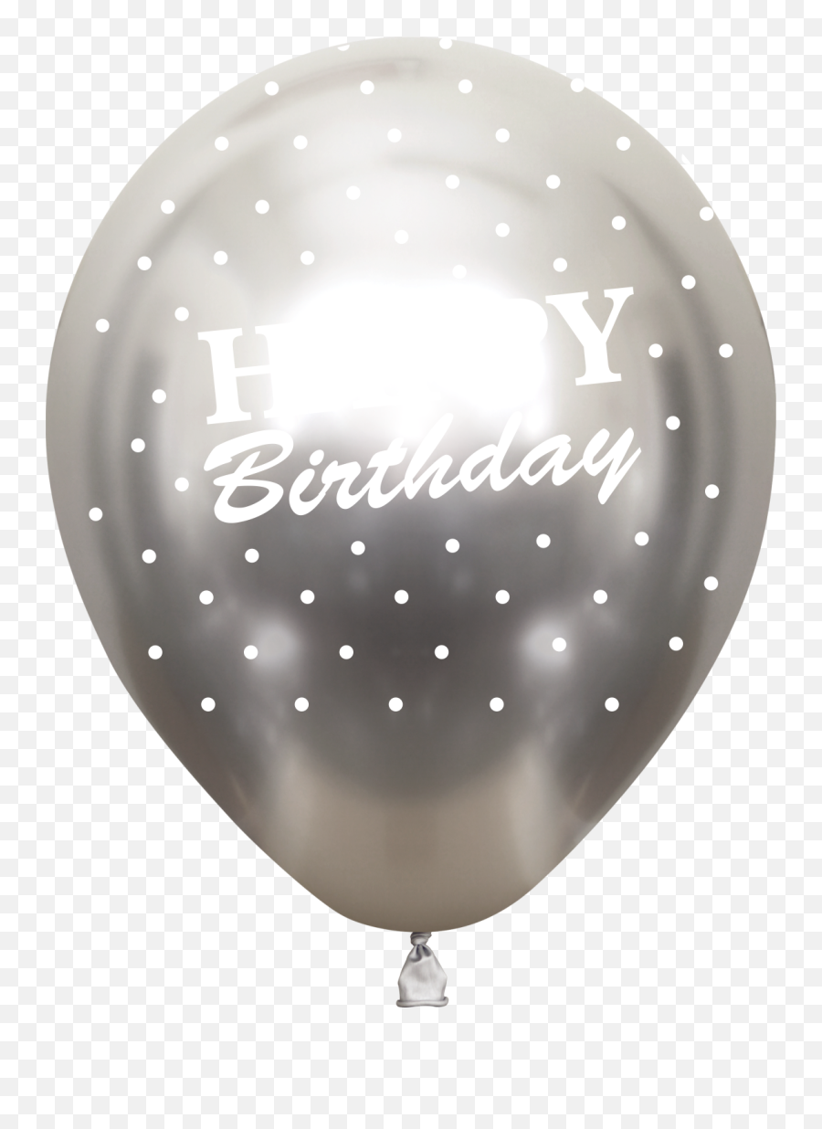 12 Kalisan Latex Balloons Mirror Silver 50 Per Bag - Balloon Emoji,Facebook Black Balloon Emoji