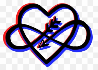 Polyamorous Poly Sticker - Kalp Sonsuzluk Emoji,Polyamory Emojis