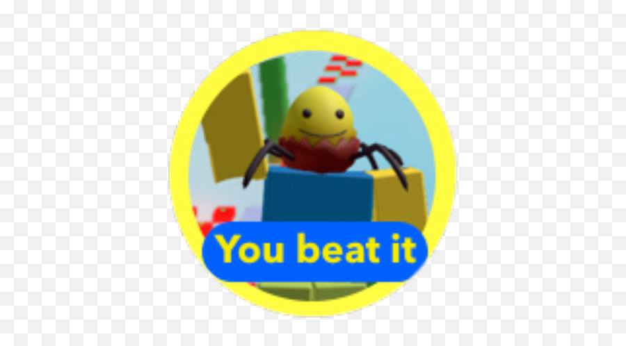 You Beat Big Brain Obby - Roblox Happy Emoji,Brain Emoticon