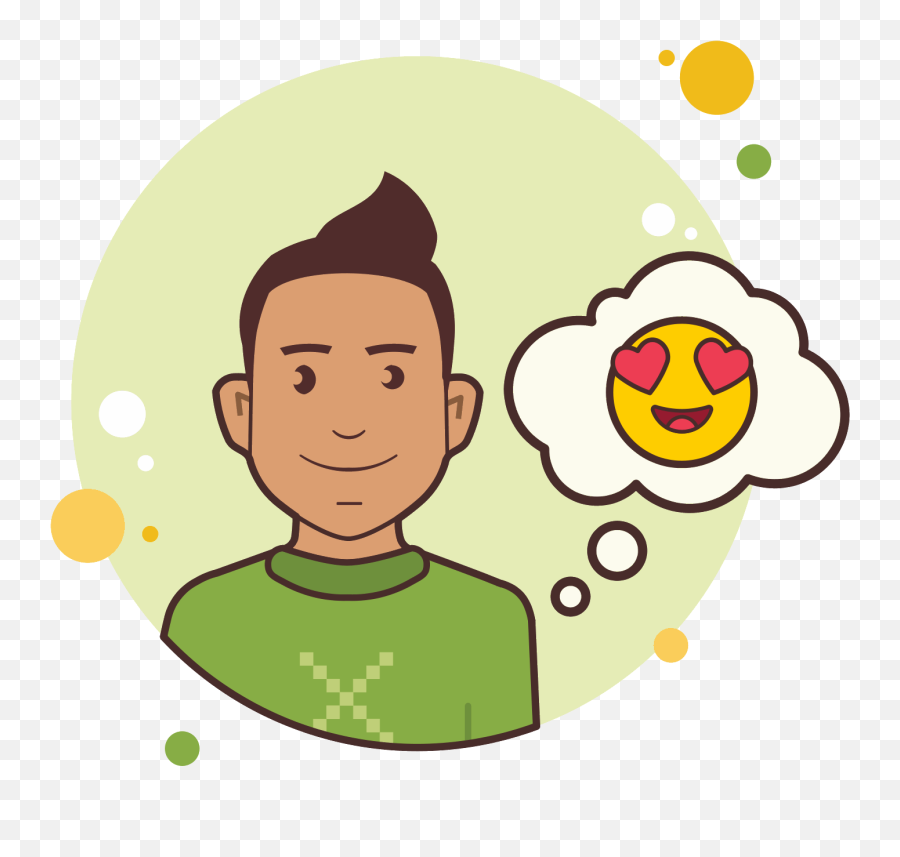 Homme Avec Amour Emoji Icône - Happy,Icone Emoji