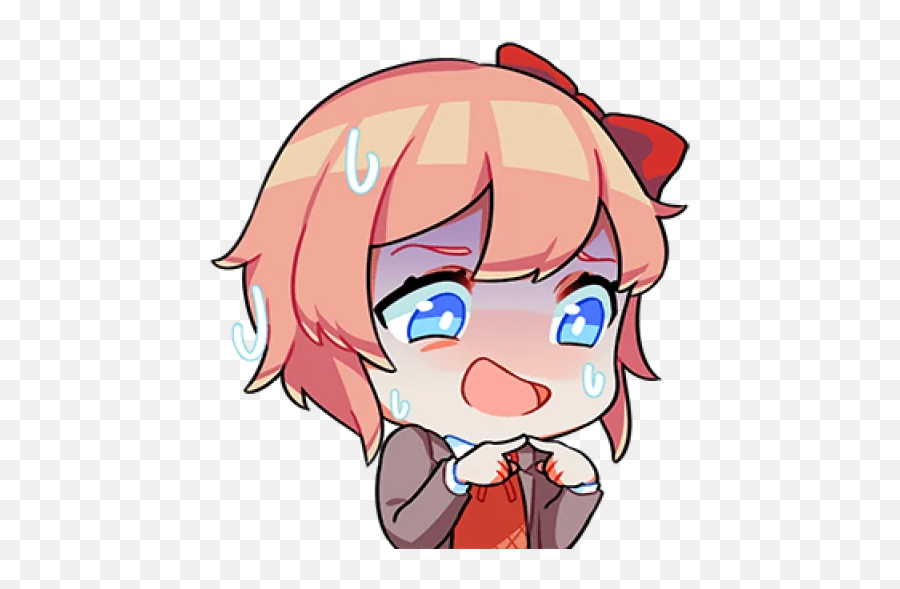 Doki Doki Literature Telegram - Doki Doki Stickers Sayori Emoji,Doki Doki Literature Club Emojis