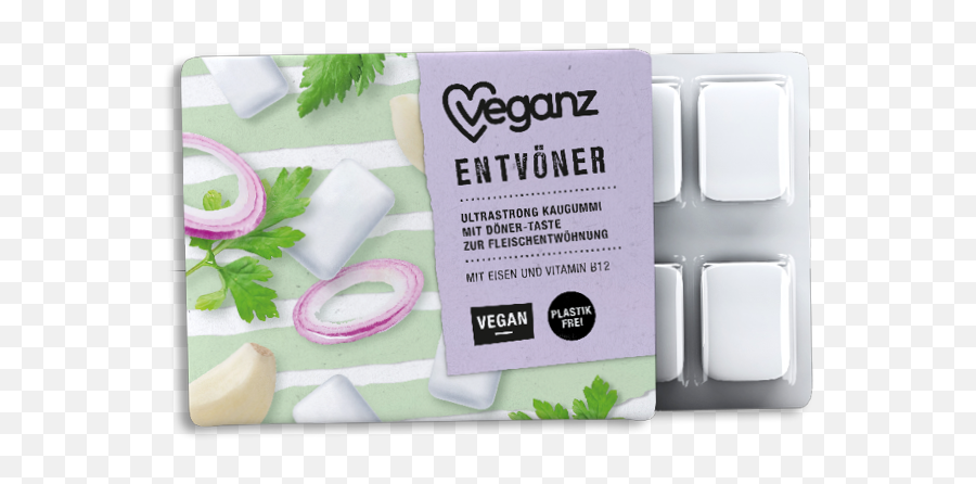 Veganz Entvöner U2013 Draufbeißen Durchatmen Fleischfrei Sein - Household Supply Emoji,Chewing Gum Hides Emotion