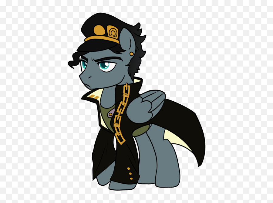 Pilssken Clothes Crossover - Kakyoin Mlp Emoji,Jotaro Kujo Emotion