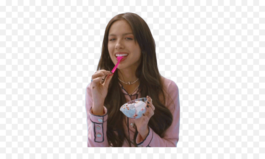 Eating Ice Cream Olivia Rodrigo Deja Vu - Olivia Rodrigo Deja Vu Emoji,Fat Guy Eating Ice Cream Emoji