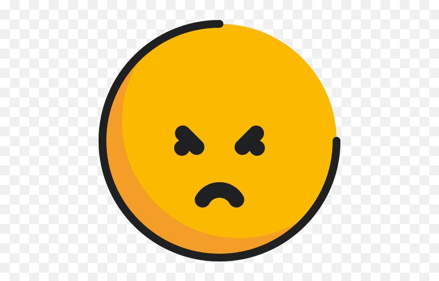 Angry Emoji Emoticon Face Icon - Free Download Happy,Angry Emoji Png