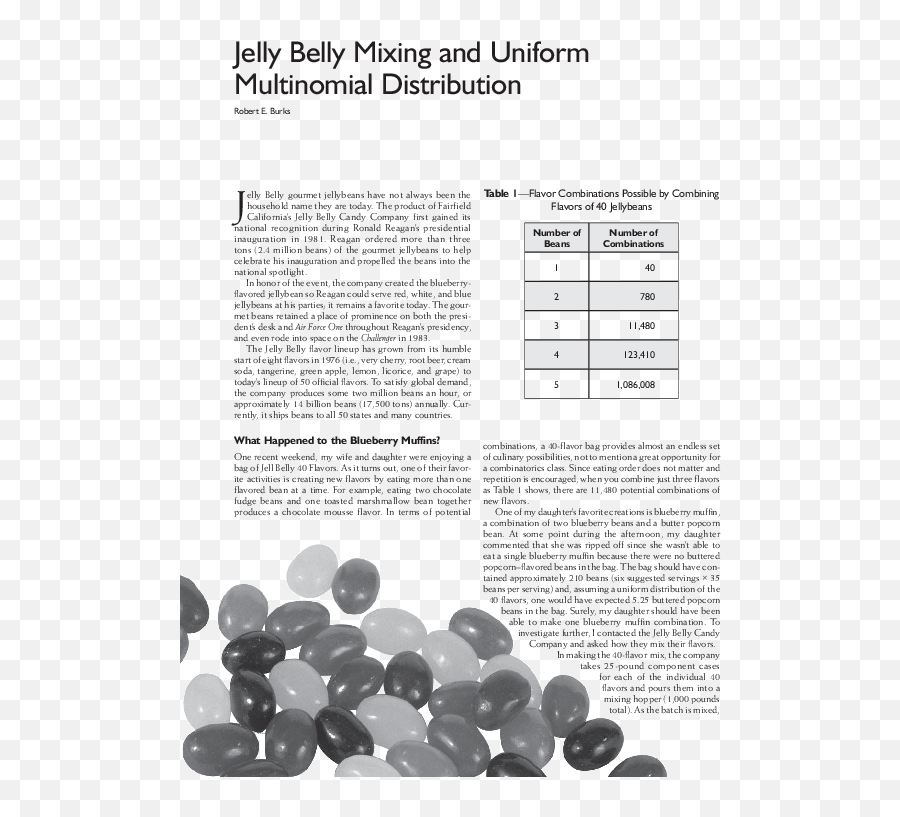 Pdf Jelly Belly Mixing And Uniform Multinomial Distribution Emoji,Where To Buy Jelly Belly Mixed Emotion