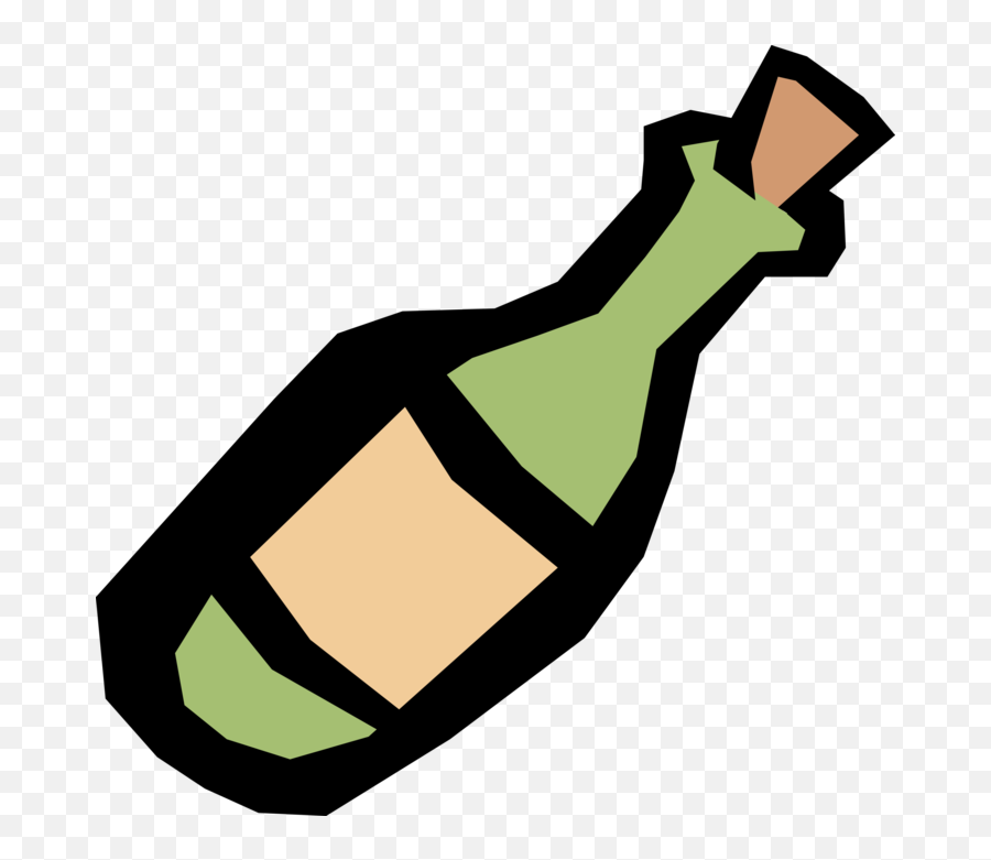 Bottle Of Wine - Vector Image Emoji,Champagne Emoji