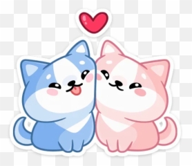 Telegram Sticker From Pack Emoji,Kawaii Emoticon Couples