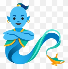 Man Genie Emoji - Emoji Genio,Moon Man Emoji