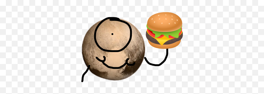 Pluto - Happy Emoji,Hamburger Emojis