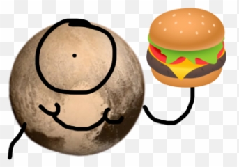 Pluto - Happy Emoji,Hamburger Emojis