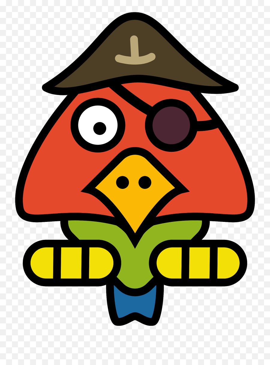 Pirate Parrot Clipart Emoji,Parrot Emoticon