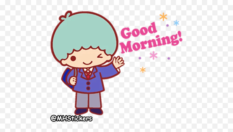 Lil Bean Telegram Sticker - Little Twin Stars Good Morning Emoji,Nick Offerman Wooden Emojis