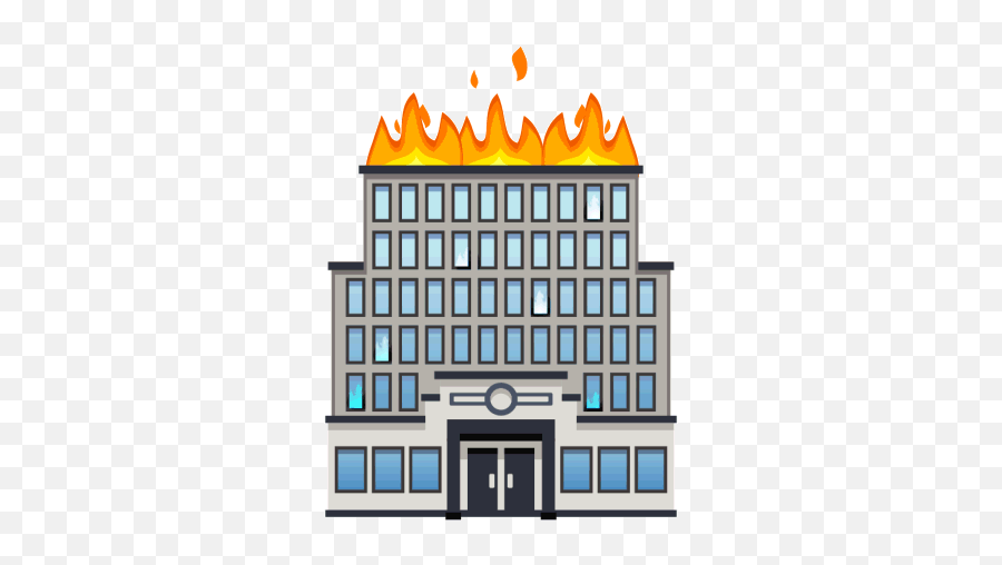 Fire Truck Emoji - Animated Building On Fire,Fire Emoji