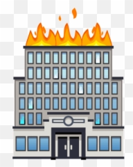 Fire Truck Emoji - Animated Building On Fire,Fire Emoji