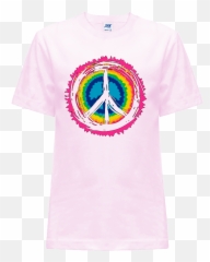 Simbolo Pace Neon - Short Sleeve Emoji,Simbolo Della Pace Emoticon