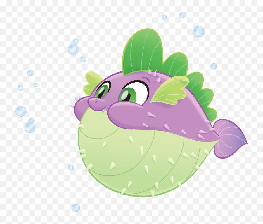 Solo Species Swap Spike Spike - My Little Pony The Movie Pufferfish Spike Emoji,Emotion Spitfire Fishing