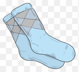 Blue Socks Clipart - Sock Clipart Emoji,Socks Emoji Png