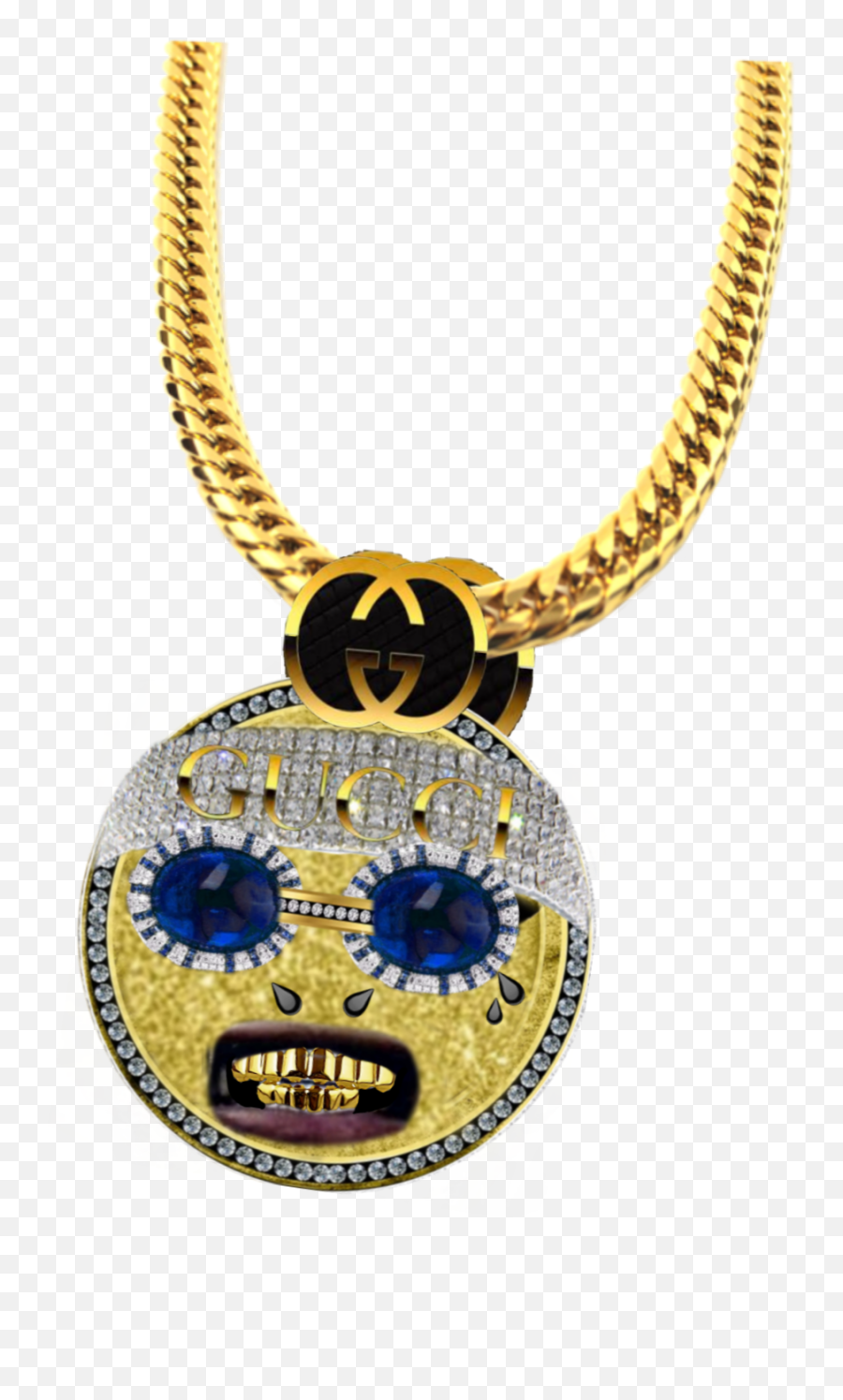 Gucci Jewerly Gold Diamond Money Sticker By Gmstkz - Gold Chain Png Emoji,Jewerly Emojis