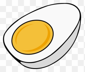 Sliced Boiled Egg Clipart - Egg Clipart Emoji,Emotions On Eggs