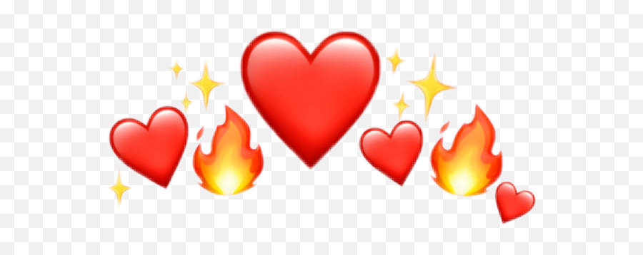 Heartcrown Crownheart Emoji Sticker By Victoria - Red Heart Crown Emoji,Heart Hug Emoji