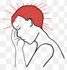 Headache - Hair Design Emoji,Heart Mind Will Emotions