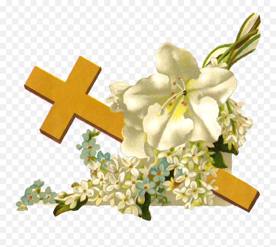 Easter Celebration Is A Lot More Than Chocolate And Peeps - Gold Cross With Flowers Png Emoji,Cross Emoticons For Facebook