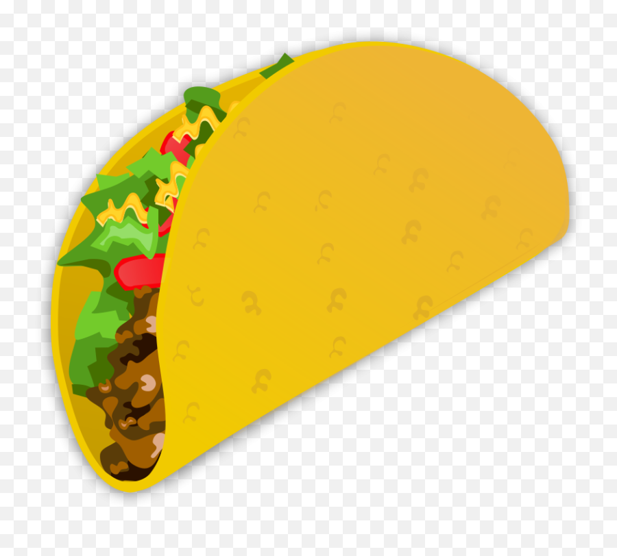 Cartoon Taco Clipart - Taco Emoji,Free Sitting Emoji Clipart