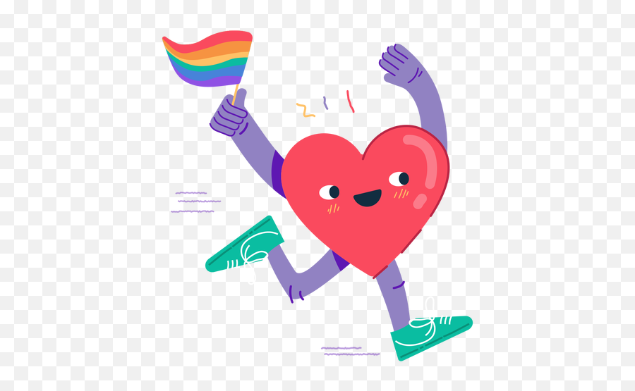Hand Waving Lgbtq Flag Sticker - Transparent Png U0026 Svg Happy Emoji,Lgbtq Heart Emoji