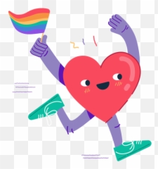 Hand Waving Lgbtq Flag Sticker - Transparent Png U0026 Svg Happy Emoji,Lgbtq Heart Emoji
