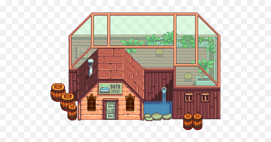 Spa - Stardew Valley Building Png Emoji,Stardew Valley Multiplayer Showing Emotions