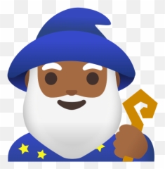 Magician With Medium Dark Skin Tone - Black Mage Emoji,Cucumber Android Emoji