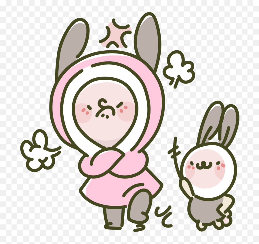 Four Seasons Characters - Dot Emoji,Kanahei Rabbit Emoticon