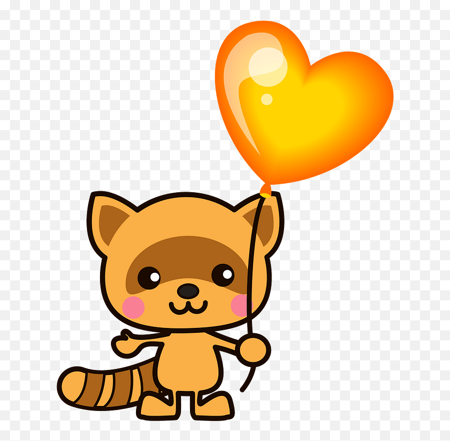 Raccoon Dog Animal Clipart - Pig With Balloon Clipart Emoji,Animated Dog Rescue Emoticon Emojis Or Clipart