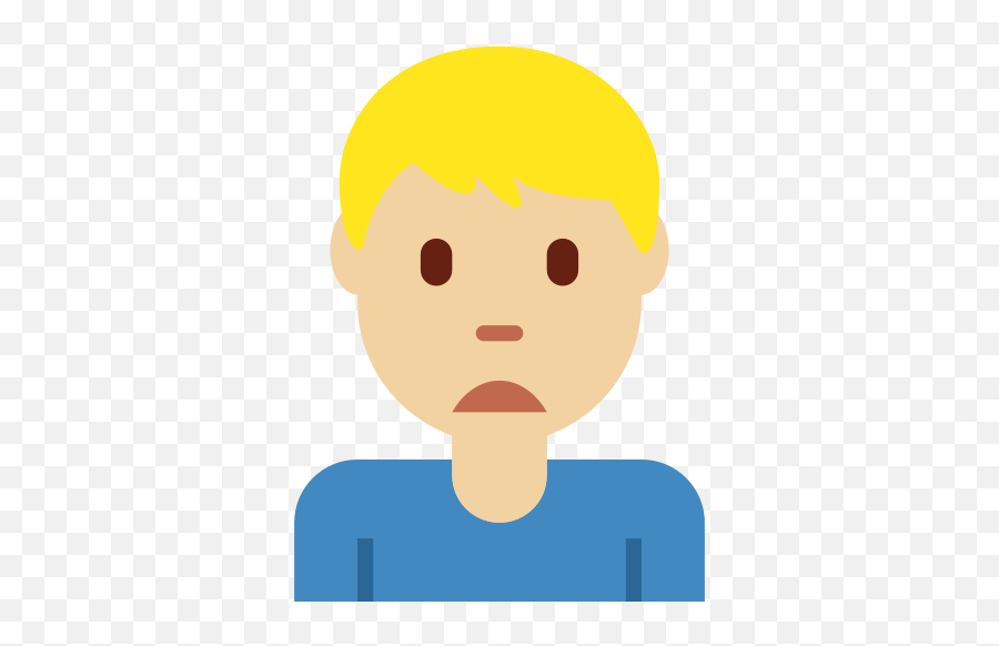 U200d Sad Man Frowning In Medium Light Skin Tone Emoji,White Outlined Emojis