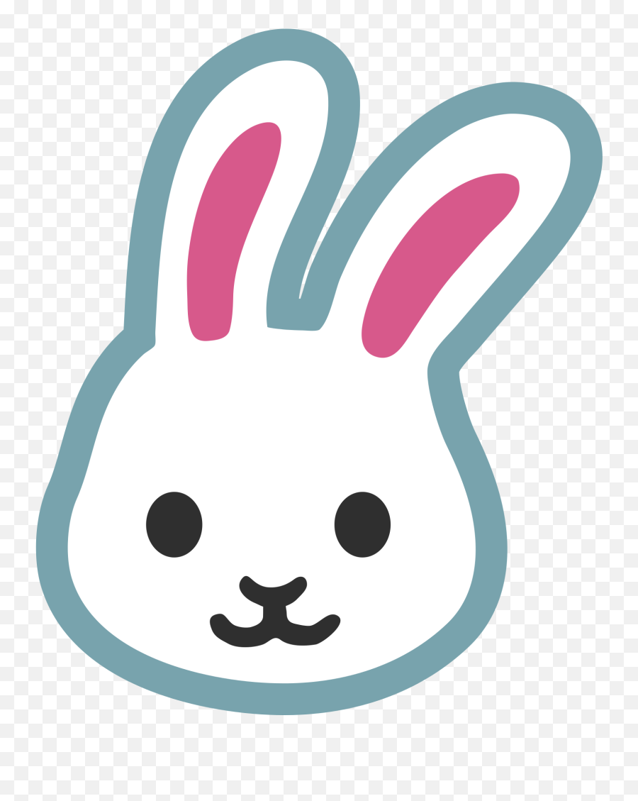 Vector Rabbit Face - Transparent Bunny Emoji Png,Bunny Emoji