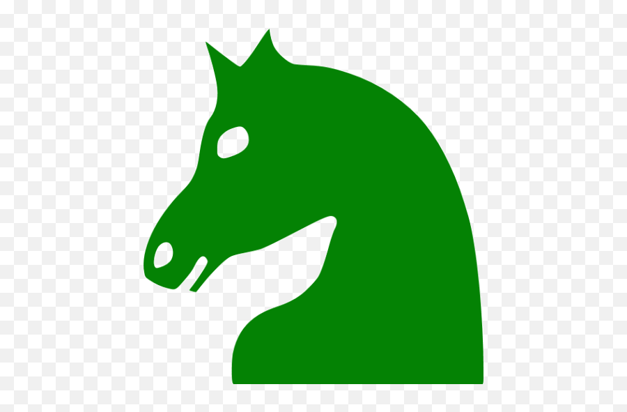 Green Chess 44 Icon - Free Green Chess Icons Emoji,Knight Icon Emoji